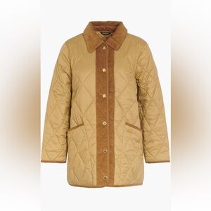 SOLD - Barbour Highcliffe Quilted Jacket in Antique Bronze Tan US8/UK10